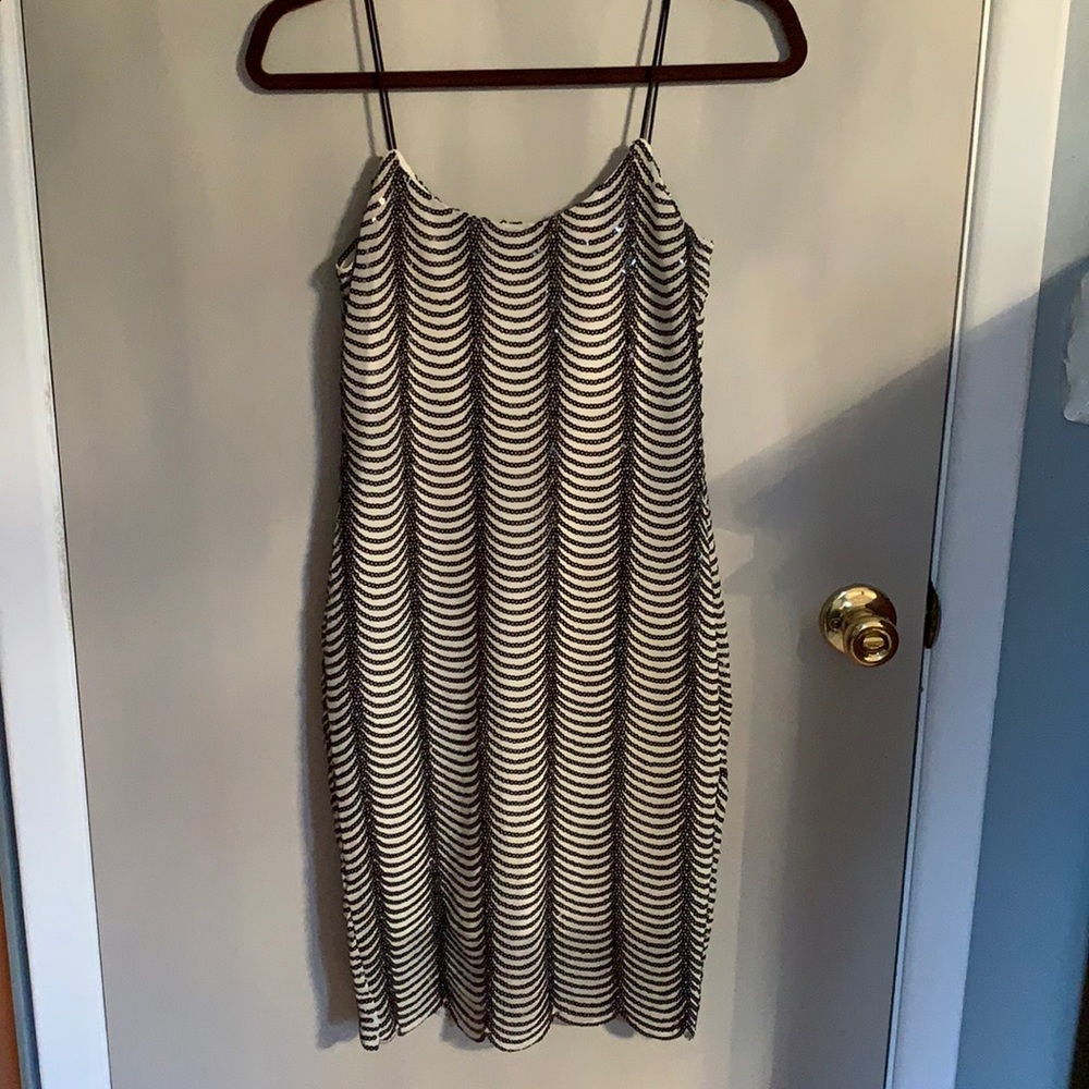 Sequin spaghetti straps dress
